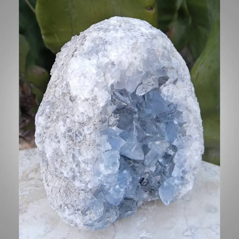 CELESTINE / celestite crystal mineral rock stone chunk 04 CHAKRA HEALING PEACE - Picture 3 of 6